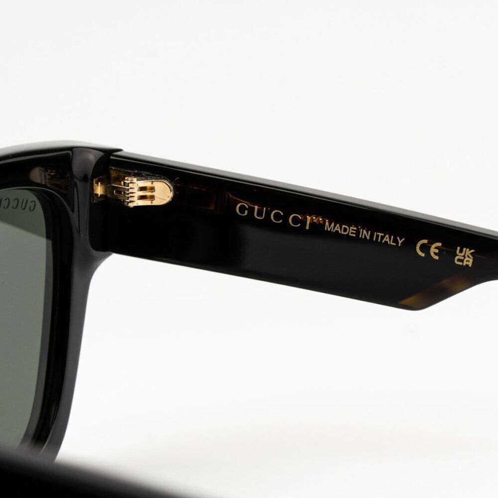 NEW Gucci GG1670SK 001 Black Havana Grey Unisex Square Sunglasses GG 1670SK - Picture 7 of 10